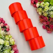 АТЛАСНА СТРІЧКА ДЛЯ РУКОДІЛЛЯ - 5 СМ X 23 М / Помаранчевий Неон